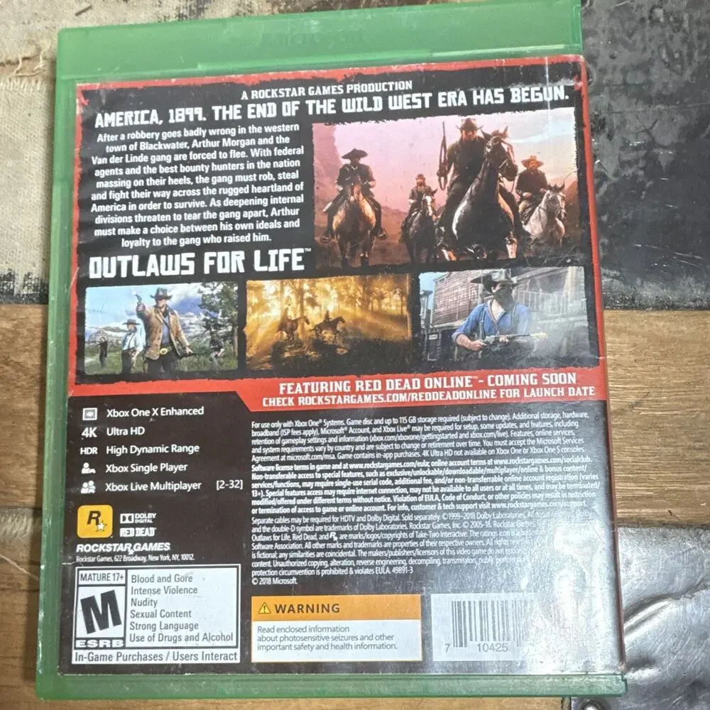 Rockstar Games Red Dead Redemption II 4K HDR Online (Xbox One) 2018
